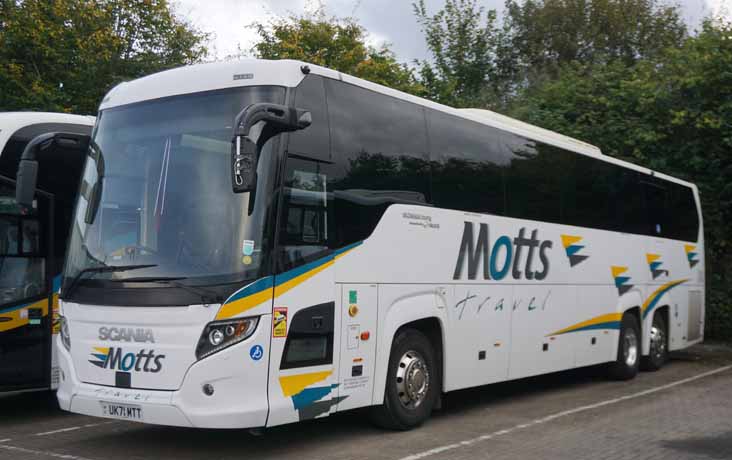 Motts Scania K410EB Higer Touring UK71MTT